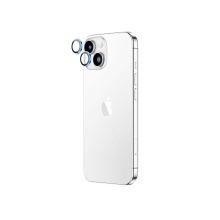 Amazing Thing Tempered glass AR Lens Glass IP15CAM2BUGLA on camera for Iphone 15/15 Plus (lens 2 pieces) blue