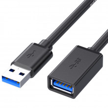 Extension Cablu - USB to USB 3.0 - 1 metre Negru