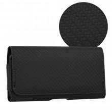 HIT Belt Holster (SIZE XL) for Iphone 15 Pro Max/Samsung A54 5G/A52/S24 Plus/S20 FE design 3 black (167x83mm)