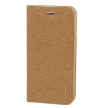 Husa Book Cover cu margine pentru Iphone 12 Mini auriu