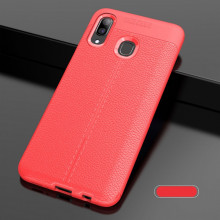 Husa Huawei Y6 | Y6 PRO (2019) -Husa Rosie din TPU cu Design de Tip Piele