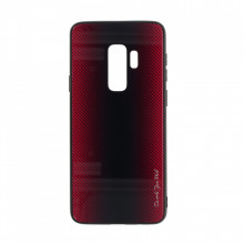 Husa pentru Samsung Galaxy S9 PLUS - Husa Pro Shield Glass Rosu cu Efect Gradient