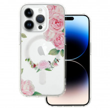 Husa Tel Protect Flower Magsafe pentru Iphone 15 Pro Max design 1