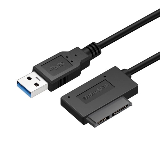 Адаптер USB 3.0 - SATA 7+6 13pin для оптического привода ноутбука