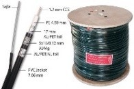 Коаксиальный кабель RG6 TRI-SHIELD + CABLE - Img 1