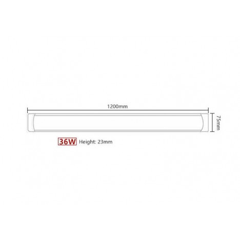 Светодиодная лампа DW-LED-TBSF 36 Вт 6500К