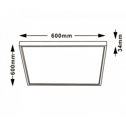 LED PANEL N/Z KNS5-48W 6500K 6060