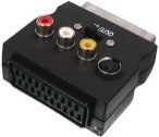 SCART-RCA/SVHS adapter IN/OUT