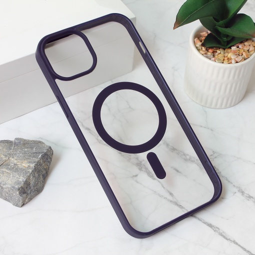 Torbica Magsafe Frame Color za iPhone 15 Plus 6.7 ljubicasta