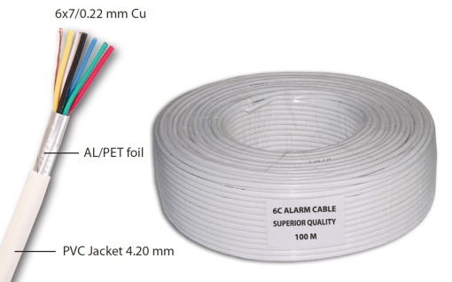 Кабель сигнализации 6C Cu 6x0.22