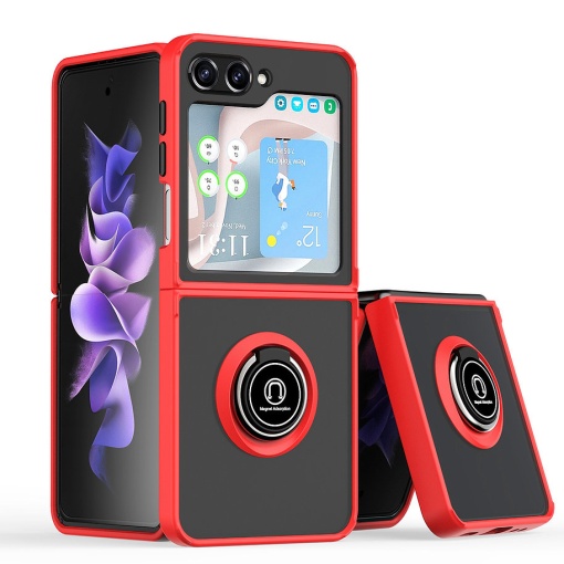 Torbica Frosted Shockproof za Samsung F741B/F761B Galaxy Z Flip 6/7 SE 5G crvena