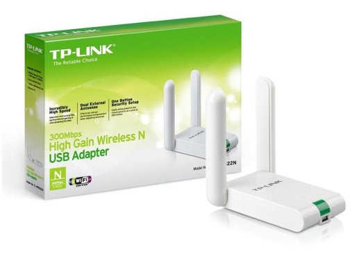 Бежевый адаптер TP-LINK TL-WN822N Wi-Fi/N300/300Mbps/2 внешних антенны