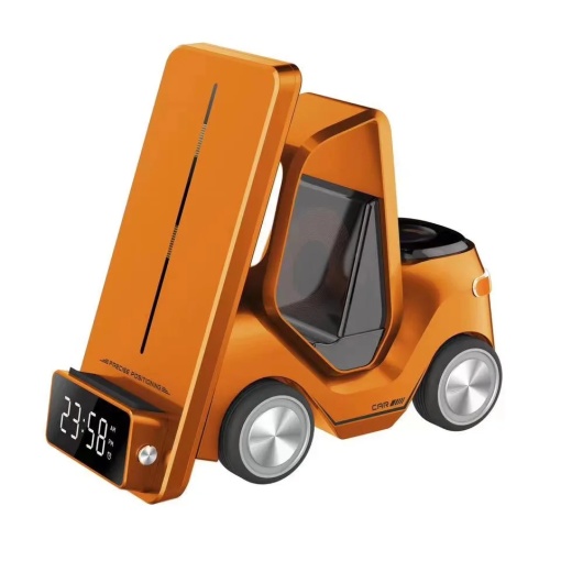 Беспроводное зарядное устройство для дома Forklift 5 в 1, 15 Вт, оранжевое