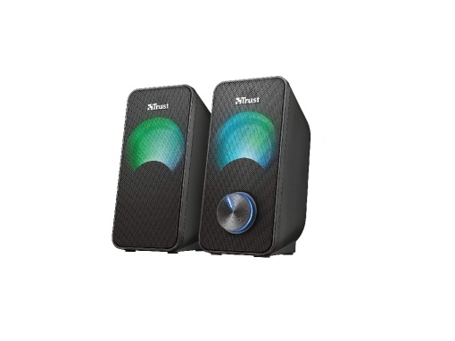 Динамик TRUST Arys RGB 2.0/12 Вт (6 Вт RMS)/черный