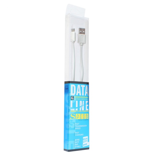 Кабель передачи данных micro USB 1 м белый - Img 1