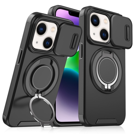 Чехол-подставка CamShield Ring для iPhone 14 6.1, черный