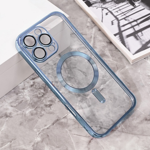 Чехол Magsafe Lux для iPhone 16 Pro Max 6.9 синий