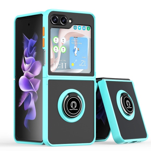 Torbica Frosted Shockproof za Samsung F741B/F761B Galaxy Z Flip 6/7 SE 5G svetlo plava