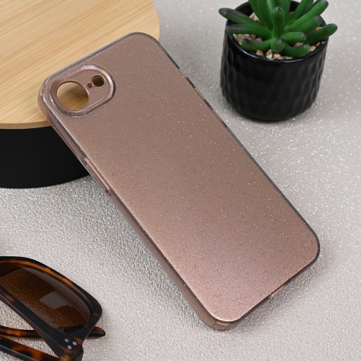 Torbica Sparkle Dust za iPhone 16E 6.1 roze zlatna