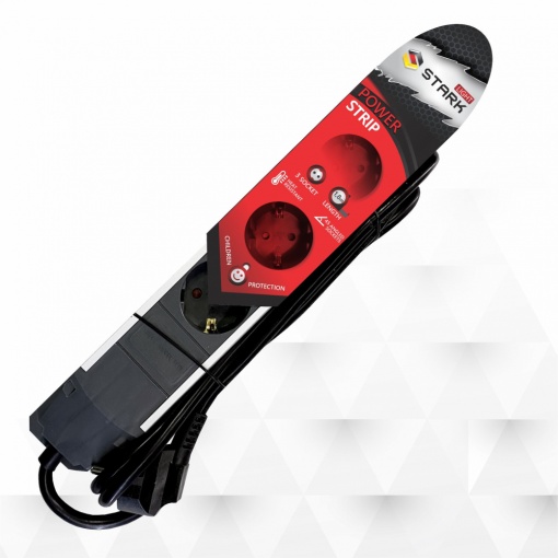 Удлинитель STARK Light 1,8м, 3 розетки