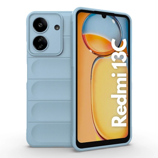 Чехол Shield для Xiaomi Redmi 13C 4G светло-голубой