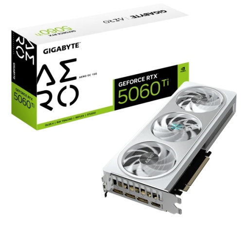 Grafička karta Gigabyte GeForce RTX 5060 TI Aero OC GV-N506TAERO OC-16GD 16GB GDDR7