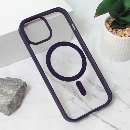 Torbica Magsafe Frame Color za iPhone 15 6.1 ljubicasta