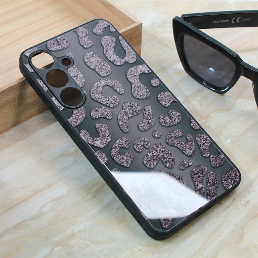 Torbica Shiny glass za Samsung S926B Galaxy S24 Plus crna