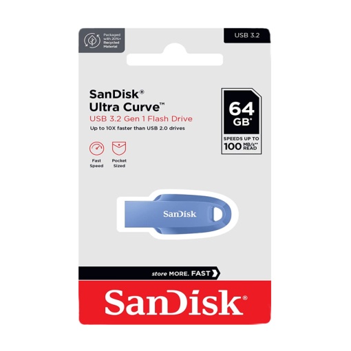 USB flash memorija SanDisk Ultra Curve 3.2 64GB plava