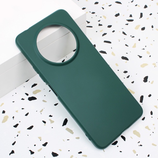 Сумка Shell Velvet для Xiaomi Redmi A3 темно-зеленого цвета