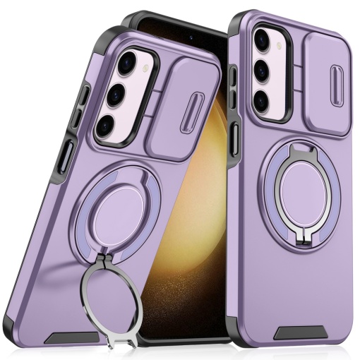 Чехол-подставка CamShield Ring для Samsung S911B Galaxy S23, фиолетовый