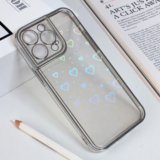 Torbica Heart IMD za iPhone 14 Pro Max 6.7 srebrna