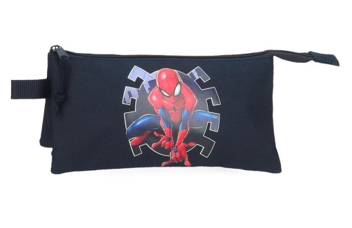 Пенал SPIDERMAN с 3 отделениями - черный
