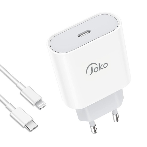 Kucni punjac KONFULON JK78 PD 20W Fast Charge sa PX11 60W kablom Type C na Lightning beli