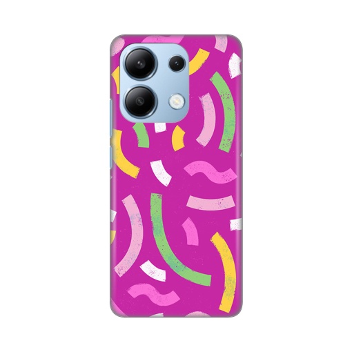Torbica Silikonska Print za Xiaomi Redmi Note 13 4G (EU) Happy Lines pink