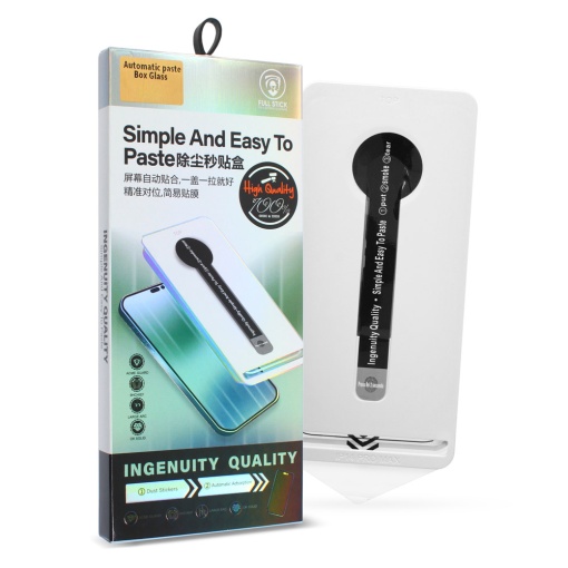 Zastitno Staklo Tempered glass 2.5D Automatic paste box za iPhone 11 6.1 crni