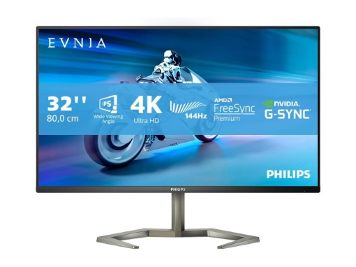 Монитор PHILIPS 32M1N5800A/00 31,5"/IPS/3840x2160/144 Гц/1 мс GtG/HDMIx2,DPx2,USB/freesync/Pivot/crna