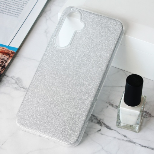 Torbica Crystal Dust za Samsung A346B Galaxy A34 5G srebrna