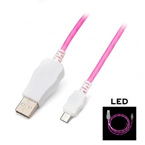 Кабель передачи данных KUCIPA K220 micro USB 1m розовый