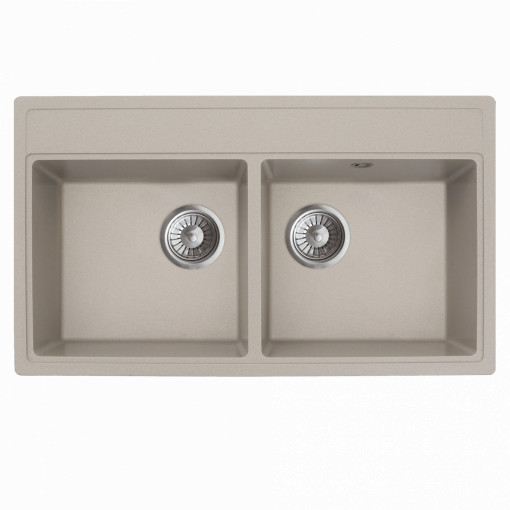 Granitna sudopera MILO METRO 76x44 Pure sand sa sifonom dupla