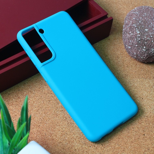Маска Teracell Giulietta для Samsung G991B Galaxy S21 матовая светло-голубая