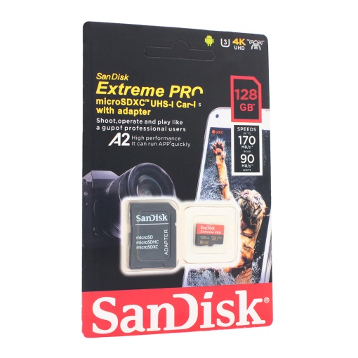 Память Карта SanDisk SDHC 128 ГБ Extreme PRO 4K UHD V30 с адаптером из Китая