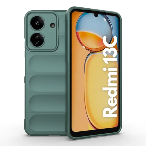 Чехол Shield для Xiaomi Redmi 13C 4G зеленый