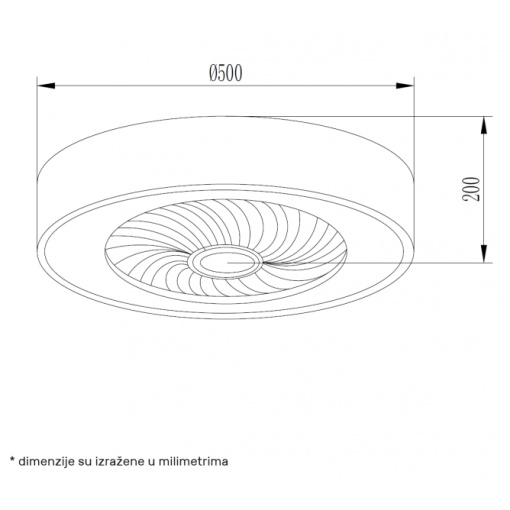 LED PLAFONJERA OSD-020 60W 3000K/4000K/6000K BELA