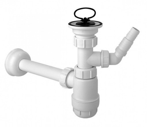 Sifon za lavabo McALPINE čaša sa priključkom za VM ø32mm