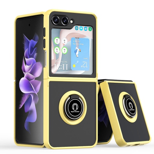 Torbica Frosted Shockproof za Samsung F741B/F761B Galaxy Z Flip 6/7 SE 5G zuta