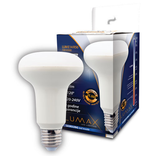 Лампа подсветки Lumax LUME14-6W 6500K R50 E14