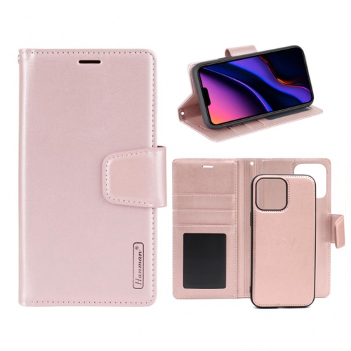 Чехол Hanman Canvas ORG 2-в-1 для iPhone 13 Pro 6.1 розовый