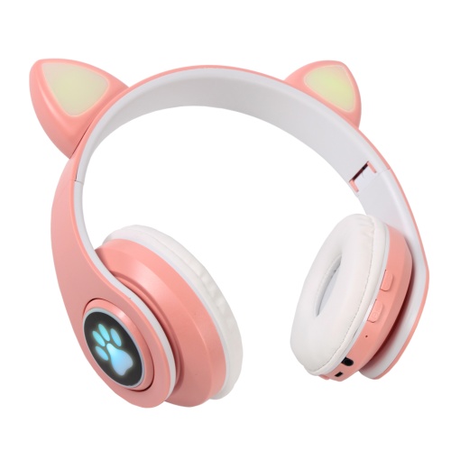Bluetooth-наушники Cat Ear светло-розовые