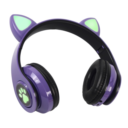 Bluetooth-наушники Cat Ear фиолетовые